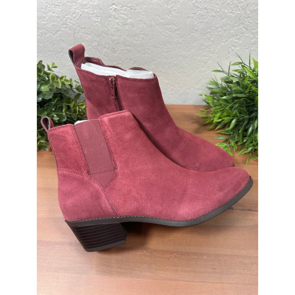NWOT Vionic Women's Roseland Water-Repellent Suede Ankle Boots Size 10